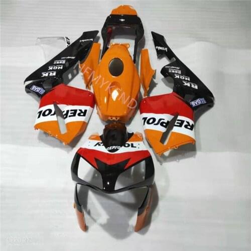 Motorcycle Fairing fit For Honda CBR 600 RR 2003 2004 CBR 600 RR 03 04 orange red red white Bodywork Injection Plastics Fairing
