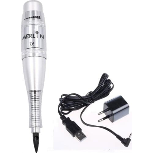 Original USA Merlin Tattoo Machine Kit Permanent Makeup Machine with Tattoo Gun Needles 9000-35000rpm Tattoo Eyebrow Pen