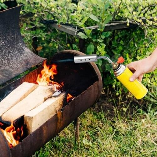 Portable Mini Metal Welding Gas Torch Adjustable Cassette Flamethrower Outdoor Camping BBQ Cooking Baking Heating Lighter Solder