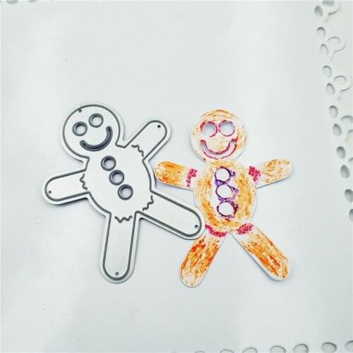Die Cutting dies gingerbread Man metal craft paper die Scrapbooking/DIY Embossing mould Easter New Year
