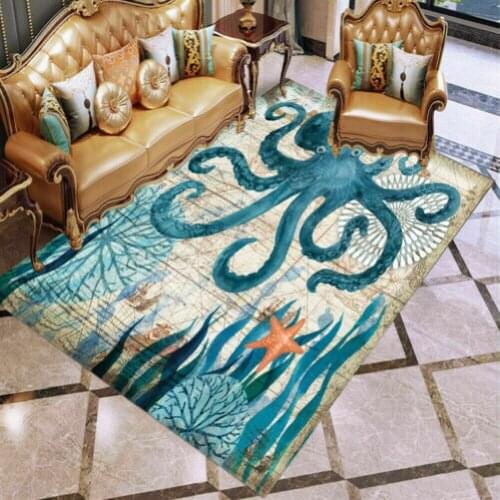 StarBlue-HGS Octopus Non-Slip Floor Mat Doormats Game Handles Rug Carpet for Bedroom Indoor Outdoor Kids Play Mat Throw Rug