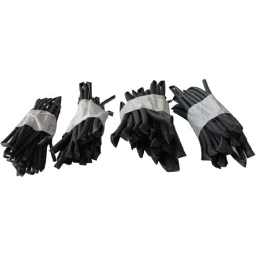 203F 4*1 Meter Lenghts Heat Shrinking Tubing Black Tube 3mm 4mm 5mm 6mm Equipment Set
