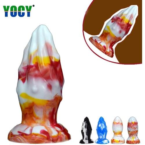 Thick Big Ass Plug Anal Silicone Penis Sex Toy Female Sex Masturbation Sucker Fantasy Dildo Garden Bead Expander Adult Game