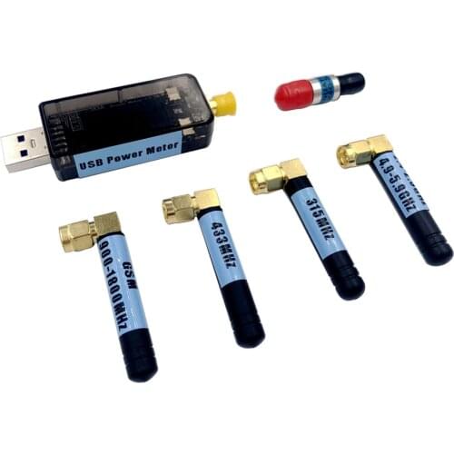 USB RF Power Meter V3.0 100K To 10GHZ -55 To +30dBm Prestored 9 Attenuation Curves 0.96" Color Display