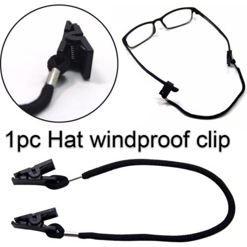 Hat Windproof Clip Outdoor Hat Scarf Wind Clip Lanyard Rope Prevent Being Blown Off For Camping Hiking Travell Climbing Tool