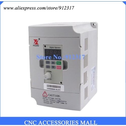 VFD Inverter 1.5kw 220V, Spindle motor controller DZB280B001.5L2DK for engraving machine