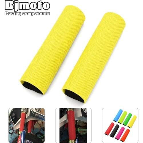BJMOTO Dirt Bike Front Fork Protector Anti Dust Cover Gaiter Boots For CRF YZ WR KX KLX RMZ RMX DRZ YZ250 WR250 450 Off Road