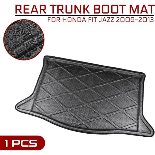Car Floor Mat Carpet For Honda FIT JAZZ 2009 2010 2011 2012 2013 Rear Trunk Anti-mud Cover
