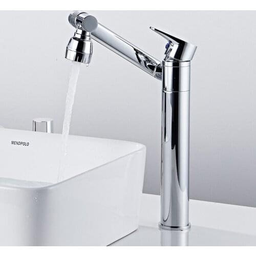 BECOLA Bathroom Rotary Chrome Brass faucet Cold and hot water kitchen faucet 360 degree rotation bathroom faucet Free shipping