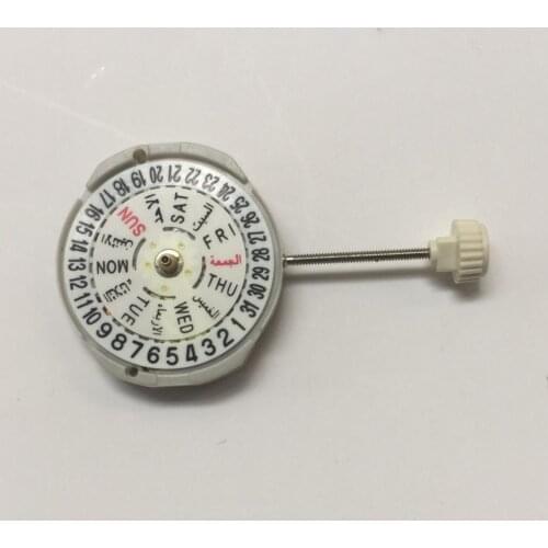 Watch movement accessories PE25 three pin six word double calendar movement PE25 movement quartz movement without battery