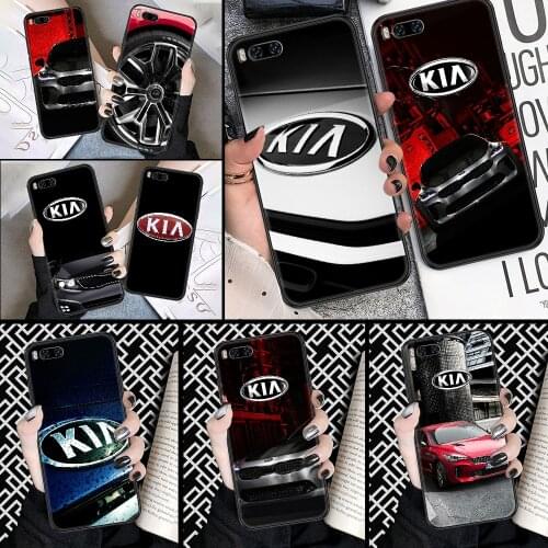 KIA Car logo Phone case For Xiaomi Mi Max Note 3 A2 A3 8 9 9T 10 Lite Pro Ultra black tpu hoesjes painting Etui 3D waterproof