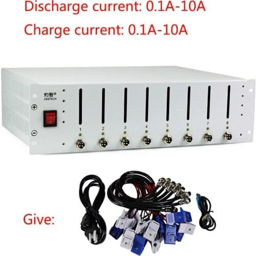 EBC-X 8-Channels 18650 lithium Battery Capacity Tester Charge & Discharge 10A Cycle Aging Test 110V/220V