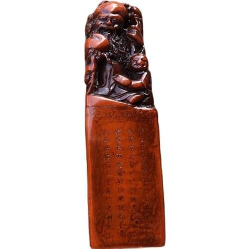 China shoushan stone old Hand carved writing seal Statue