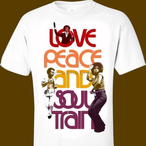 SOUL TRAIN print TShirt S-3XL 1970s vintage classic black music RnB love peace