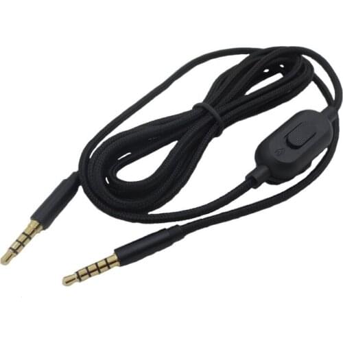 ZS0193 A10 A40 Gaming Headset 3.5mm Audio Aux Cable Inline Mute Volume Control Suitable for Astro A10 A40 A30