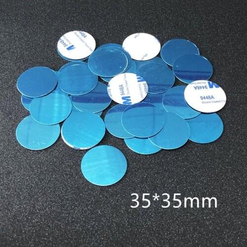 35*35mm Metal Plate Disk For Magnetic Car Phone Holder Iron Sheet Sticker For Magnet Mobile Phone Stand Holder Car Mount