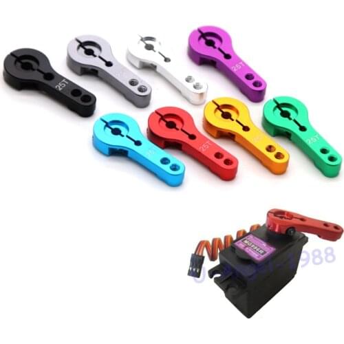 10pcs/lot RC Metal Steering Servo Half Arm 25T Car suitable for MG995/MG996R/MG946R/MG945/BAJA/HSP / robot