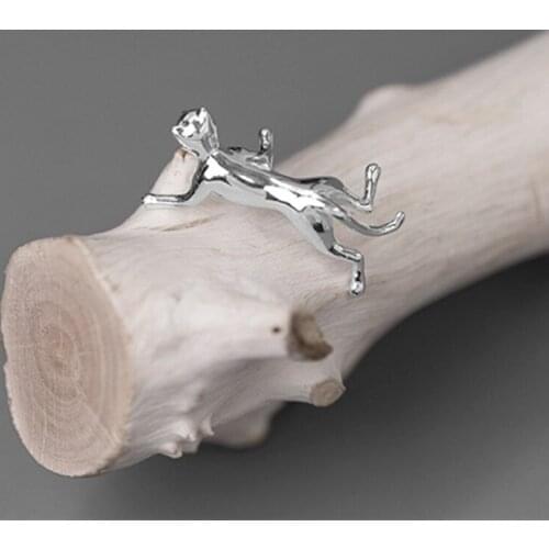 S.EAST SUN 925 Sterling Silver Handmade Climbing Cat brooch brooch suitable for men and women fashion jewelry gifts