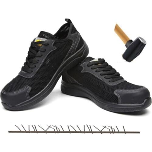 2019 Summer Men Work Boots Steel Toe Cap Breathable Non-slip Work Safety Shoes Anti-smashing Anti-piercing Protective Boots
