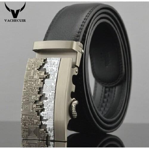 2017 Fashion man leather strap male cowhide automatic buckle belt authentic designer belts ceinture homme,cinto masculino W180