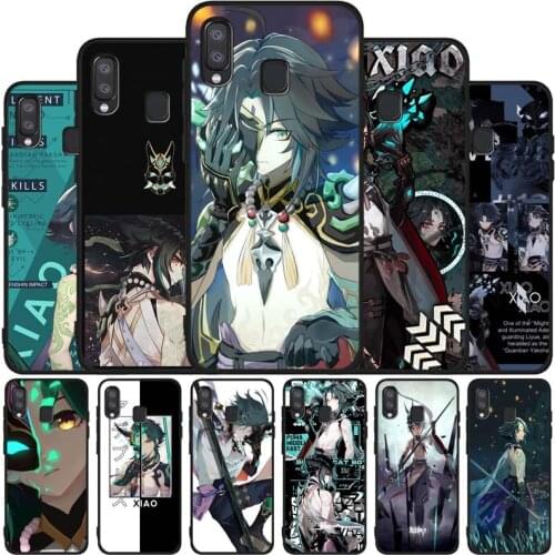 Genshin Impact Xiao Black Soft Phone Case For Samsung A10 A20 A30 A40 A50 A70 A21 A31 A51 A71 A41 A32 A42 S52 A72 A6 2018