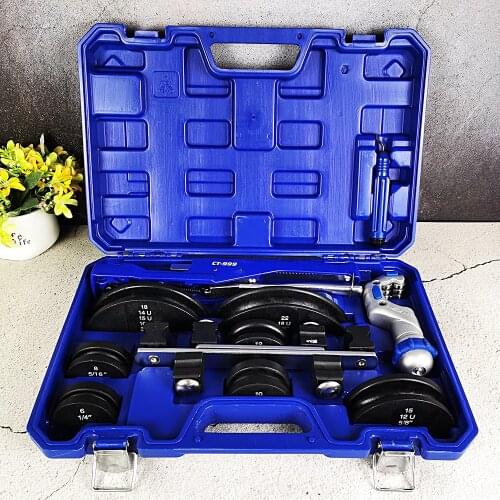 90-degree Multi Bender Set CT-999 Brass Pipe Bender Refrigeration Repair Tools Aluminum Alloy Bracket With Cutter Copper Tube
