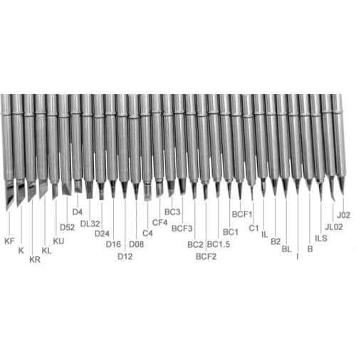Gudhep T12 Tips Knife Type Soldering Iron Tips for FX951 FX952 FX950 STC T12 Soldering Station