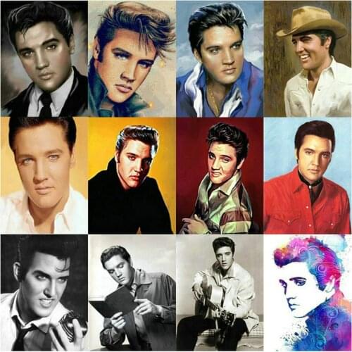 New Arrival Diamond Painting Elvis Portrait Full Square 5d Diamond Mosaic American Singer Sticker Home Decor
