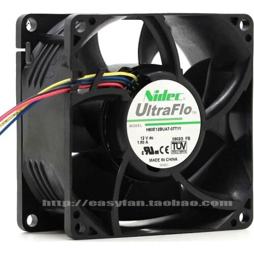 NEW NIDEC H80E12BUA7-07T11 8038 12V 1.60A FOR DELL C2100 cooling fan