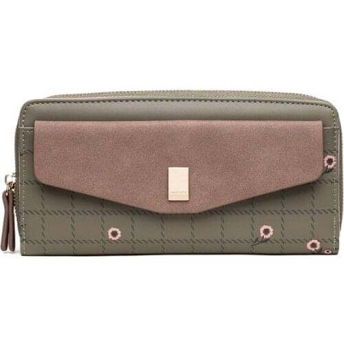 New ladies wallet sweet lady small fresh print long multifunctional wallet