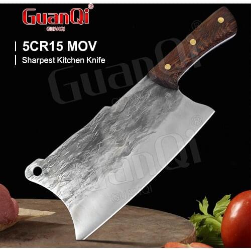 8 In Stainless Steel Cleaver knife Forged High Carbon Clad Steel Chef Knife Professional Handmade Kitchen Chopping Butcher Knife