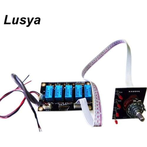 Audio signal switching 1 group balanced input 3 groups RCA Four-way signal switching board with gear adjustment T1602