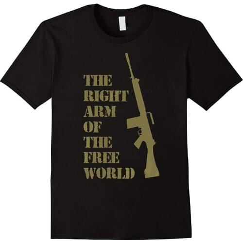 Discount 2019 new fashion summer FN FAL fan t shirt 7.62 mm The right arm of the free world T Shirt