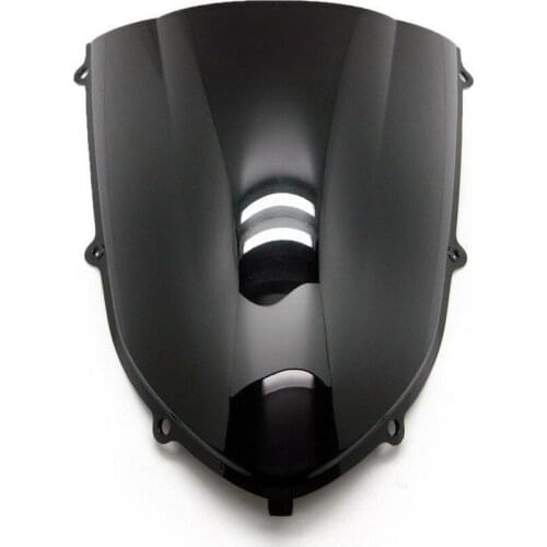 Motorcycle Black Double Bubble Windscreen Windshield Screen ABS Shield Fit For Kawasaki Ninja ZX10R 2004-2005