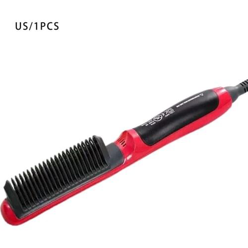 Straightener Ceramic Hair Straighteners Multifunctional Hair Brush Curling Iron Straightening Comb Quick Hair Styler