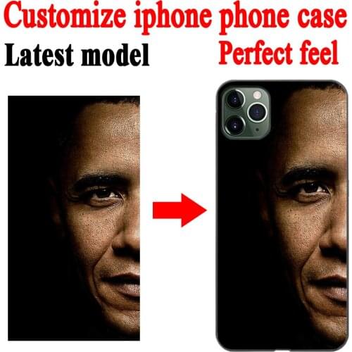 Customized Phone Case Cover Personalized Custom Picture Sotf Tpu Black for Iphone Se2 11pro Max 6 6s 7 8plus 5s 5 X XS XR Xsmax