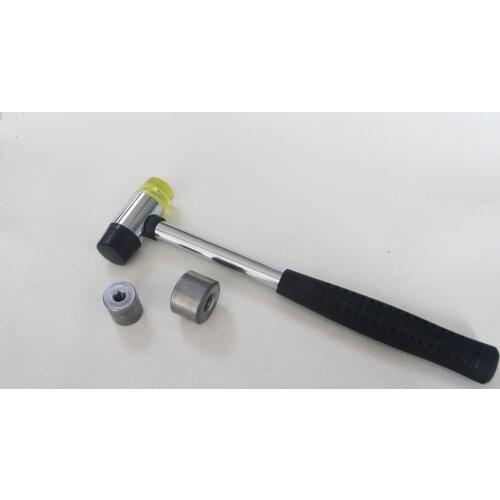 1set/lot 1pcs rubber hammer+2PCS meteal base for hit hard washer toy joint for diy plush doll finsings--washer tool