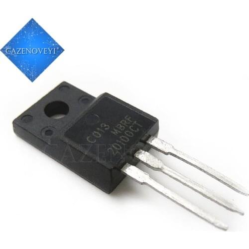 10pcs/lot MBRF20100CT MBRF20100 20A 100V TO-220 In Stock