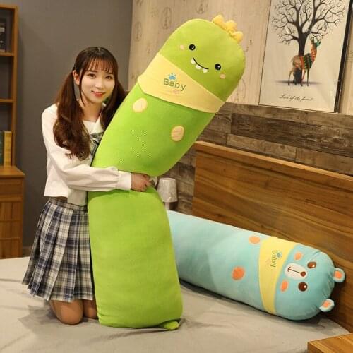 140cm Cute Animals Teddy Bear Dinosaur Rabbit Cats Dog Pillow Plush Toy Stuffed Soft Cartoon Doll Cushion Gift for Baby Kid Girl