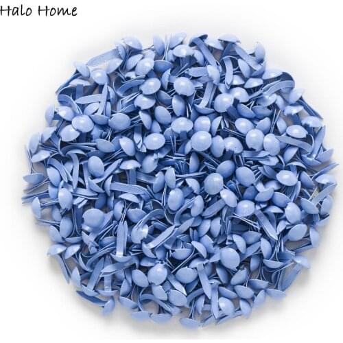 500 Pcss Blue Pastel Round Brads Scrapbooking Embellishment Card Making DIY Home Decor Tools Paper decoration 9x5mm(3/8"x1/4")