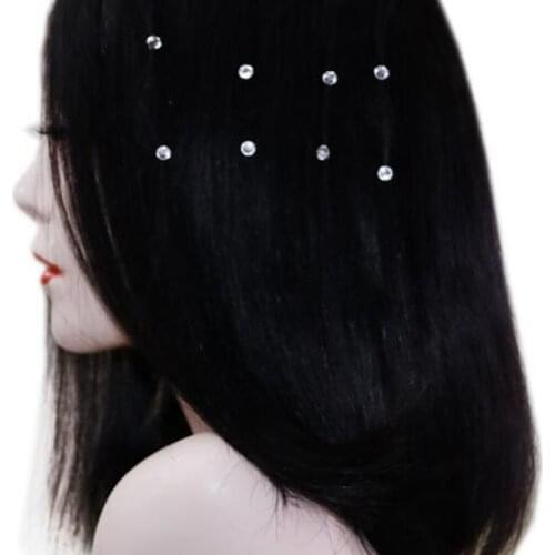 8pcs Colorful Crystals Hair Twists Coils Spirals Hair Pin Clips Accessories