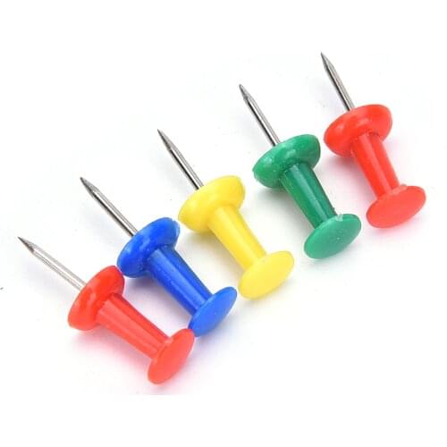 80Pcs Assorted Making Thumb Tacks Multicolor Plastic Tacks Push Pins Cork Board Office School Stationery Supplies