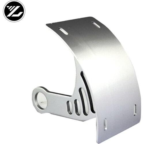 Motorcycle accessories Silver Curved Side Mount License Plate Bracket Tag For suzuki GSXR600/750 2000-2010 GSXR1000 2001-2008