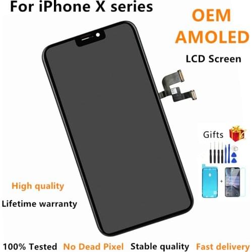 High Quality OEM Display For iPhone X XS XR XS Max lcd Screen Replacement with Good 3D Touch AMOLED LCD For iPhone X 11 screen