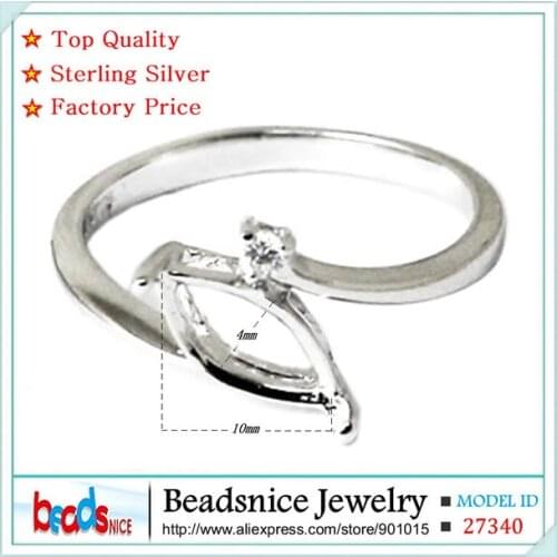 Beadsnice ID27340 top quality silver 925 semi mount ring settings of diy jewelry accessories new elegant wedding rings design
