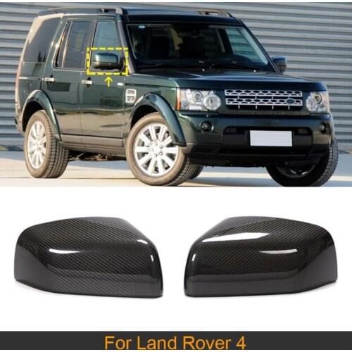 DRY Carbon Fiber Rear View Mirror Covers Add On For Land Rover Discovery 4 2013 Car Styling