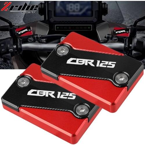 For HONDA CBR125 CBR 125 2009 2010 2011 2012 2013 Motorcycle CNC Aluminum Front Brake Reservoir Fluid Tank Oil Cup Cover CBR125