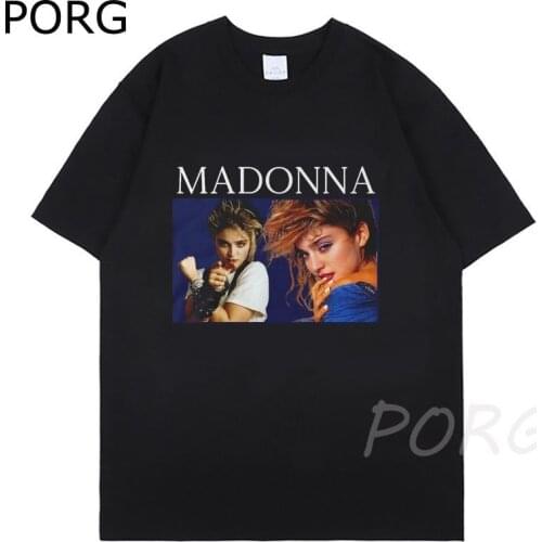 Madonna T Shirt For Men Women Ulzzang Harajuku Aesthetic T-Shirt Streetwear Fashion Unisex T-shirt Oversized T-shirt Men