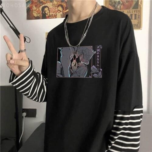 Harajuku Anime To Your Eternity T-shirt Aesthetic Gugu Cropp Rynn Cartoon Couple Tshirts Autumn Men Women Long Sleeve T Shirt