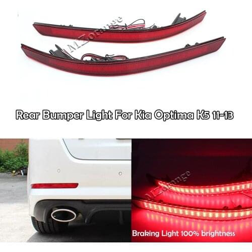 LED Red Rear Bumper Reflector Lights Brake Tail Light Warning Stop Tail Lamp For Kia Optima K5 2011 2012 2013 Car Accessories